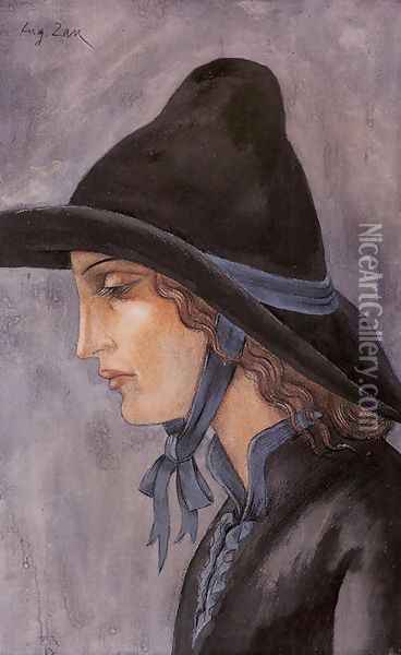 Head of a Woman II Oil Painting - Eugene Zak