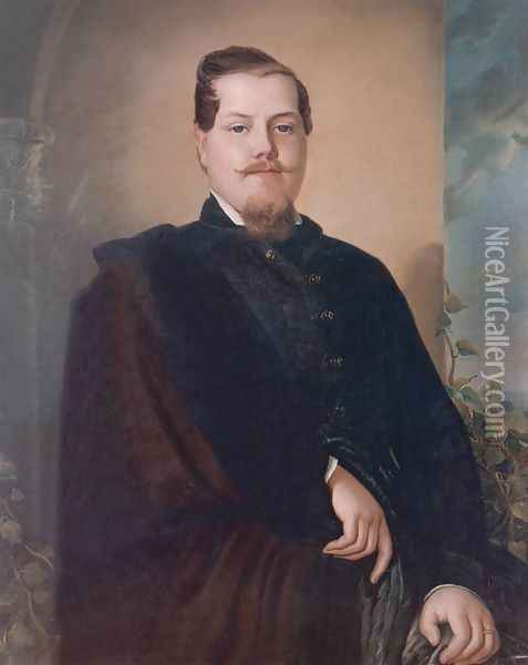 Antal Vilmos Rickl 1852 Oil Painting - Soma Orlai Petrich