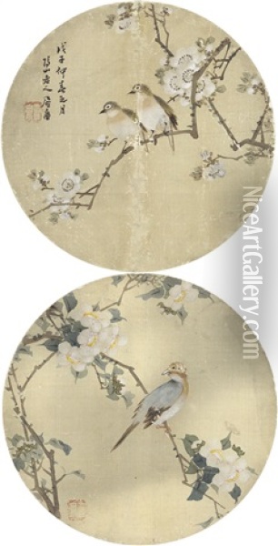Ju Lian Flower And Bird Oil Painting -  Ju Lian