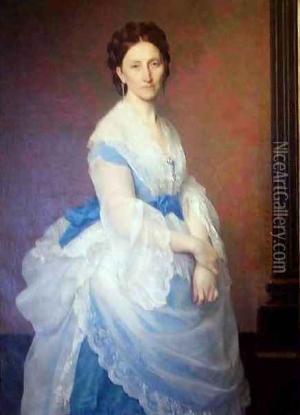 Portrait of Vera Nikolaievna Titz Oil Painting - Alexandre Cabanel