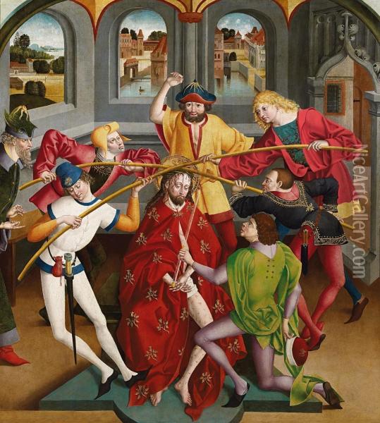 Dornenkronung Oil Painting - The Master Of Frankfurt