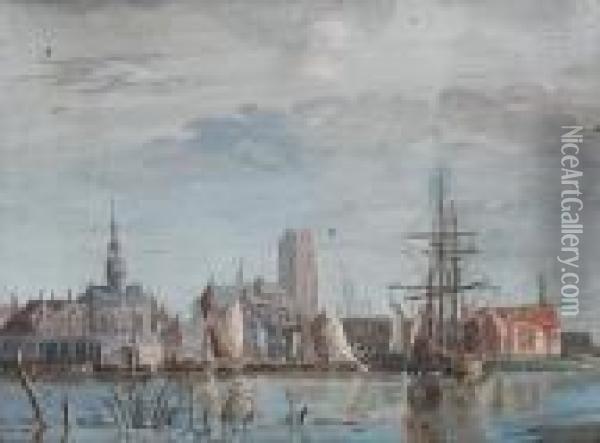 View Of Dordrecht Oil Painting - Aelbert Cuyp