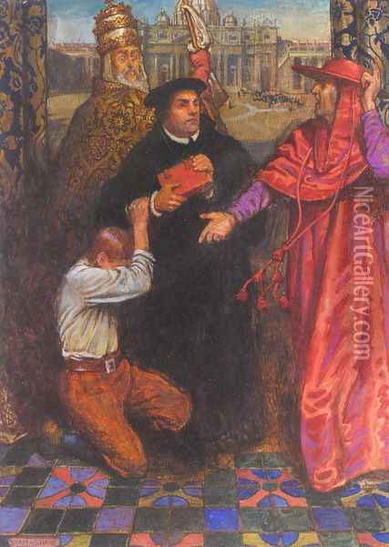 Ballad of Luther Oil Painting - John Byam Liston Shaw