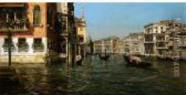 The Grand Canal, Venice Oil Painting - Bernard Hay