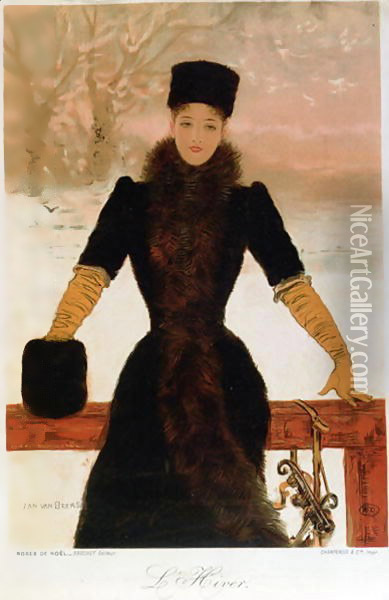 Allegory of Winter, c.1900 Oil Painting - Richard Bridges Beechey