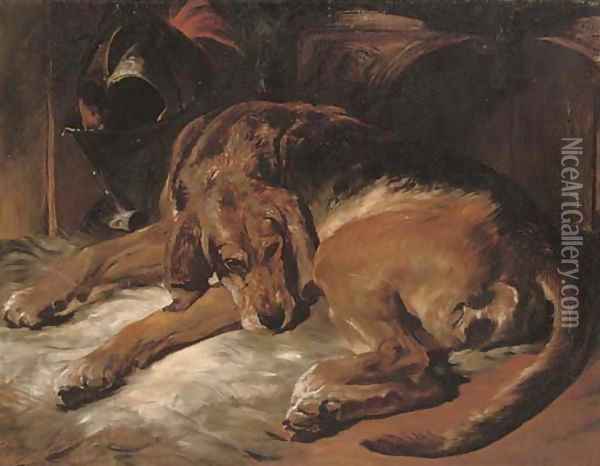 Countess sleeping Oil Painting - Sir Edwin Henry Landseer