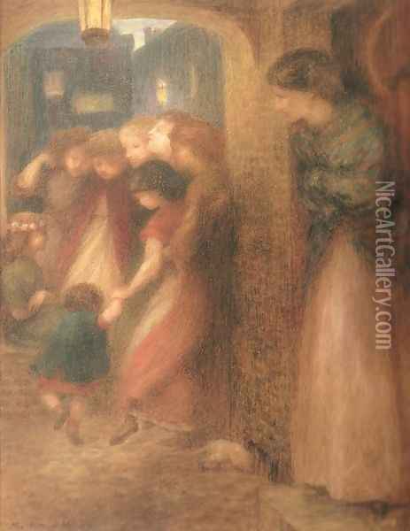 The Gate of Memory Oil Painting - Dante Gabriel Rossetti