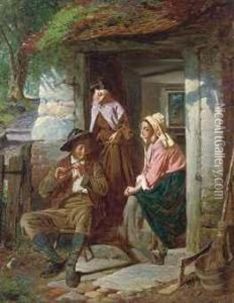 A Sweet Ditty Oil Painting - William Henry Midwood