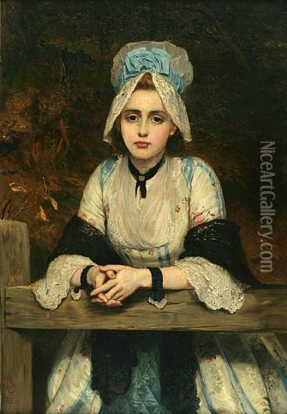 The Sunday Tryst Oil Painting - Charles Sillem Lidderdale