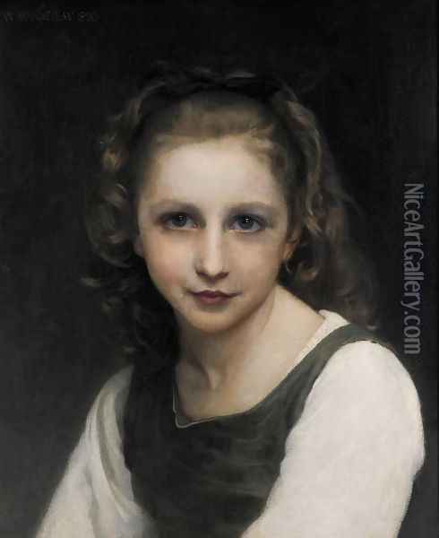 Portrait of a Young Girl 2 Oil Painting - William-Adolphe Bouguereau