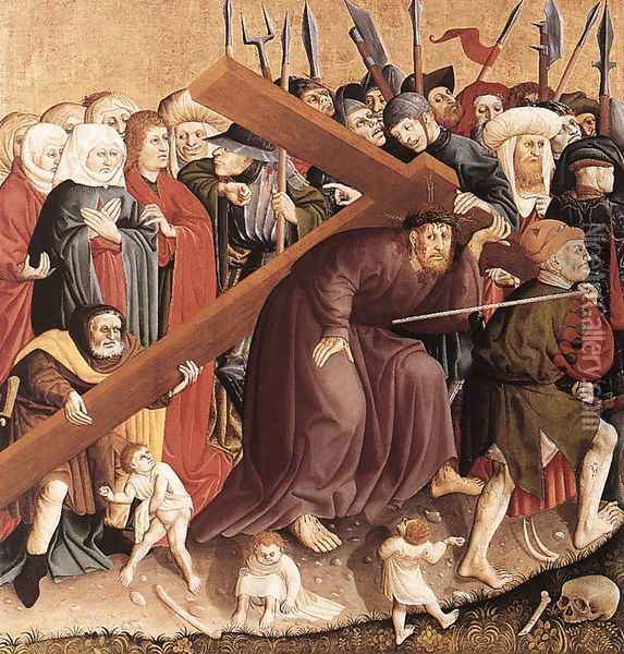 Christ Carrying the Cross 1437 Oil Painting - Hans Multscher