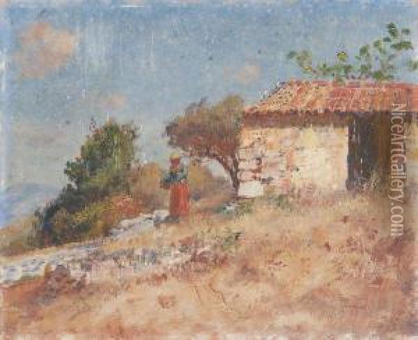 La Cueillette Oil Painting - Frederic Montenard