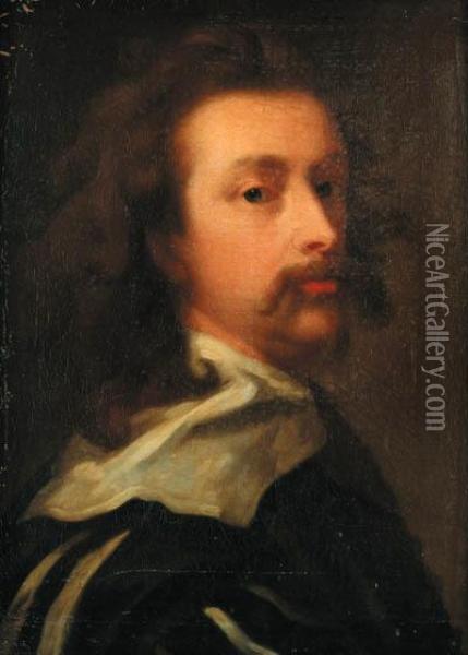 Portrait Of The Artist, Bust-length Oil Painting - Sir Anthony Van Dyck