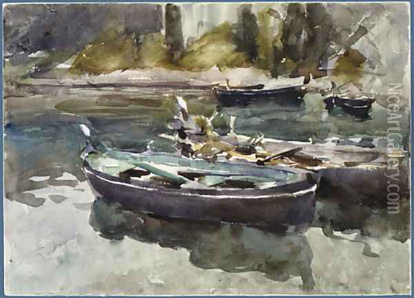 Small Boats 1913 Oil Painting - John Singer Sargent