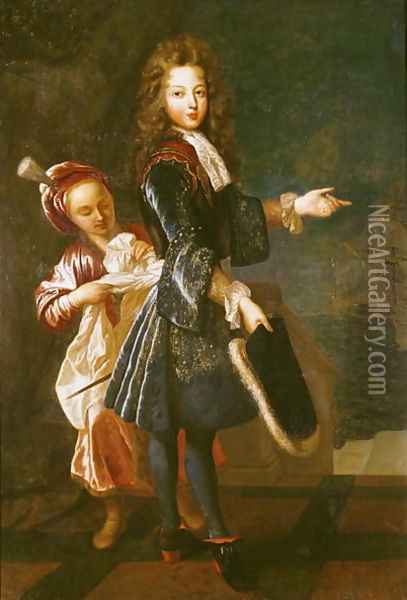 Portrait of Louis-Alexandre de Bourbon 1678-1737 Count of Toulouse Oil Painting - Francois de Troy