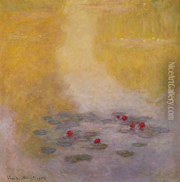 Water-Lilies 19 Oil Painting - Claude Oscar Monet