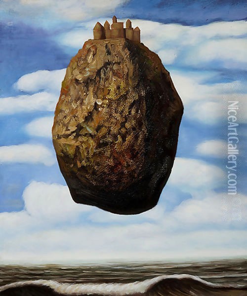 La Chateau des Pyrenees Oil Painting - Rene Magritte