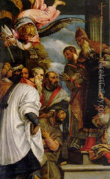 La Consagracion De San Nicolas Oil Painting - Sebastiano Ricci