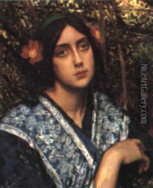 La Belle Italienne Oil Painting - Louis Welden Hawkins