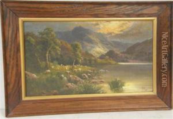 Loch Lomond Oil Painting - Frank Hider