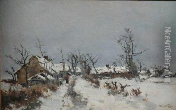 Winterlandschap Oil Painting - Isidore Verheyden