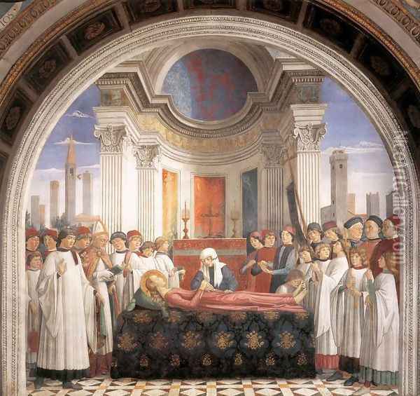 Obsequies of St Fina Oil Painting - Domenico Ghirlandaio