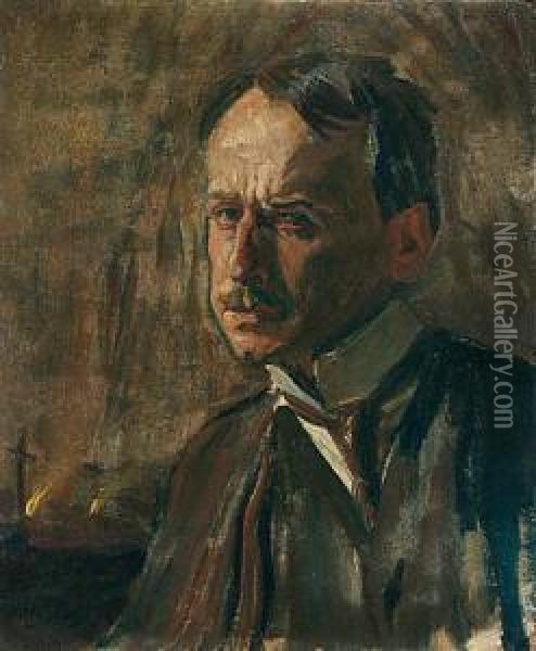 Autoportret Oil Painting - Ludwik Misky