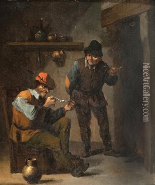 The Cronies Oil Painting - David Teniers Iv