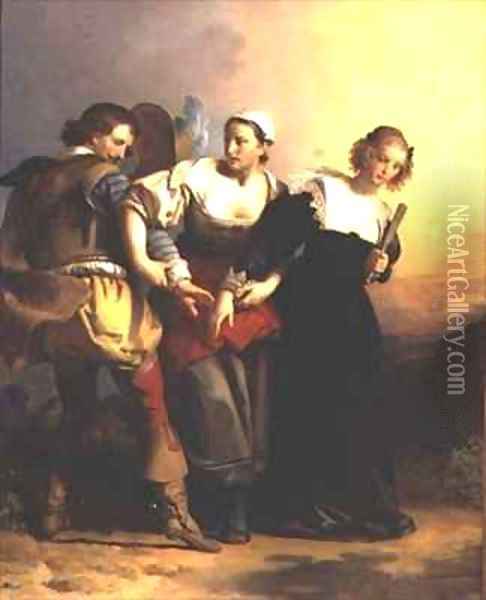 Scene from the Opera Don Giovanni by Mozart Oil Painting - Alexandre Evariste Fragonard