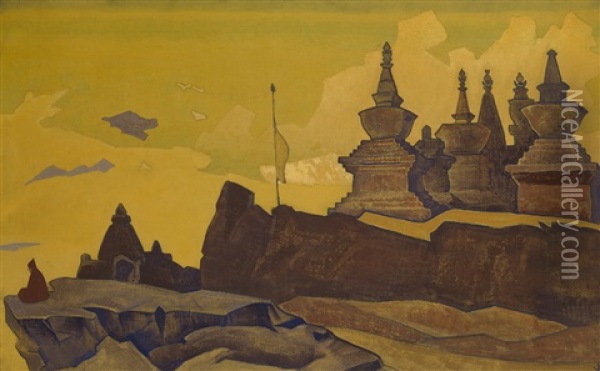 Sangacheling (from The Sikkim Series) Oil Painting - Nikolai Konstantinovich Roerich