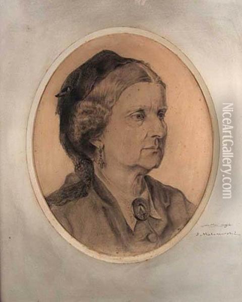 Portret Matki Artysty Oil Painting - Jacek Malczewski
