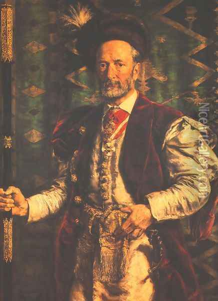 Portrait of Mikolaj Zyblikiewicz Oil Painting - Jan Matejko