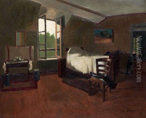 La Chambre A Coucher Oil Painting - Marius Borgeaud