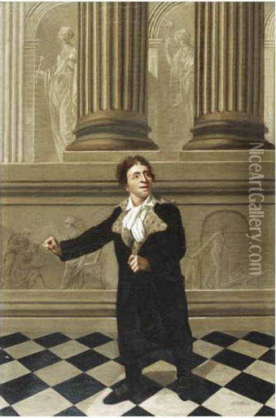 Portrait De Marat Oil Painting - Joseph Boze
