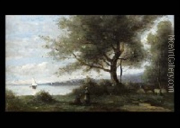 Landscape Oil Painting - Adolphe De Villers