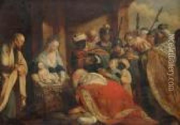 The Adoration Of The Wisemen Oil Painting - Peter Paul Rubens