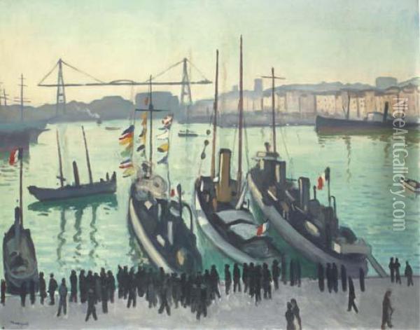 Le Port De Marseille Oil Painting - Albert Marquet