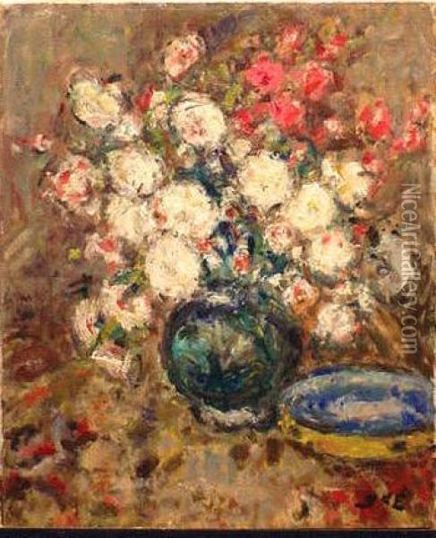 Floral Still Life Oil Painting - Georges dEspagnat
