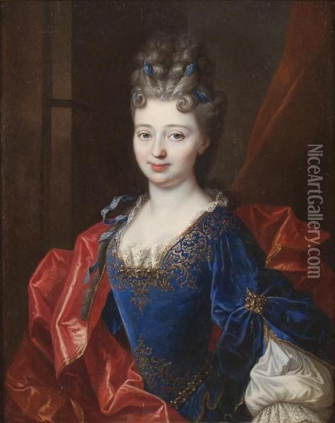 Portrait Der Francoise-marie De Bourbon, Duchesse D'orleans Oil Painting - Francois de Troy