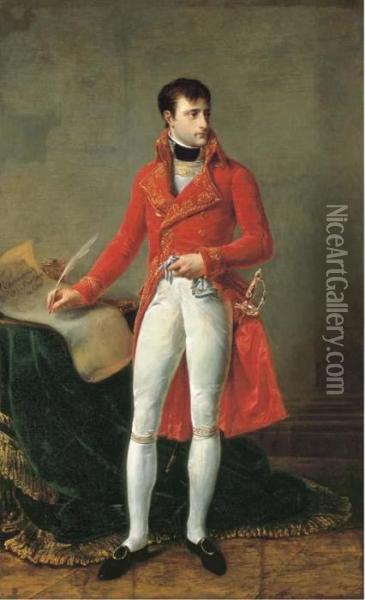 Portait Of Napoleon Bonaparte, Full-length, As First Consul Oil Painting - Antoine-Jean Gros