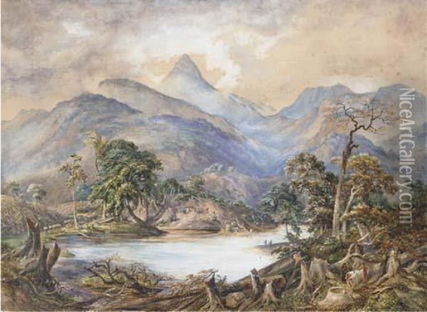 Adam's Peak, Ceylon Oil Painting - Constance Fredericka Cumming