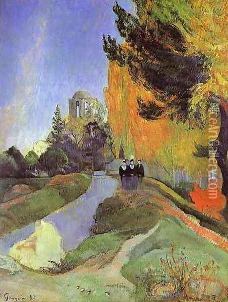 The Alyscamps Oil Painting - Paul Gauguin