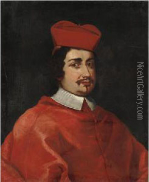 Ritratto Di Flavio Chigi Oil Painting - Giovanni Maria Morandi