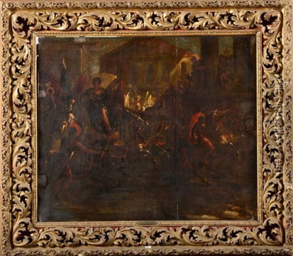 Triomphe Romain Oil Painting - Gustave (Egidius Karel G.) Wappers