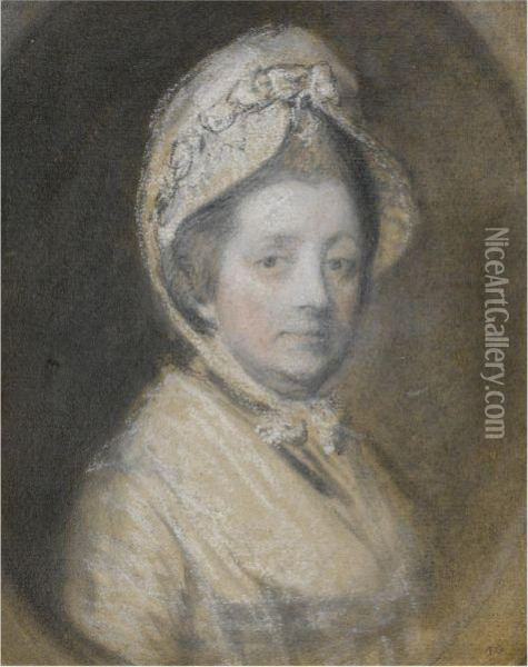 Portrait Of Mrs Thomas Gainsborough Oil Painting - Thomas Gainsborough