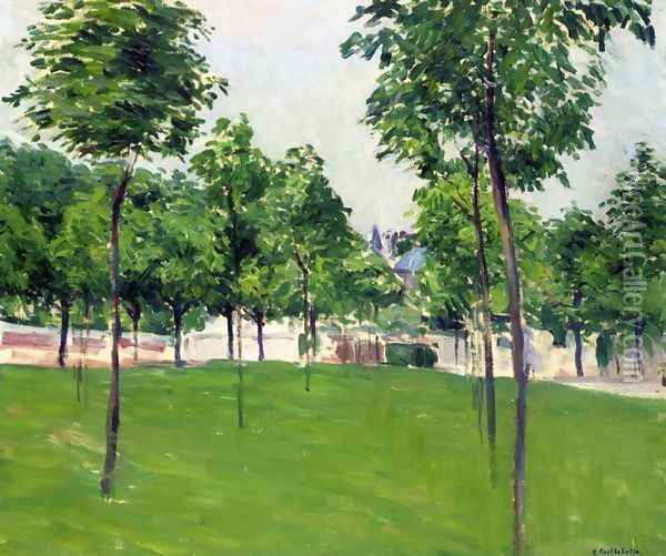 Promenade at Argenteuil Oil Painting - Gustave Caillebotte