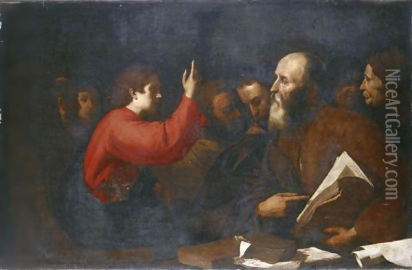 Christ Among The Doctors In The Temple Oil Painting - Jusepe de Ribera
