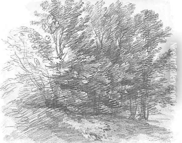 Woodland scene Oil Painting - Thomas Gainsborough