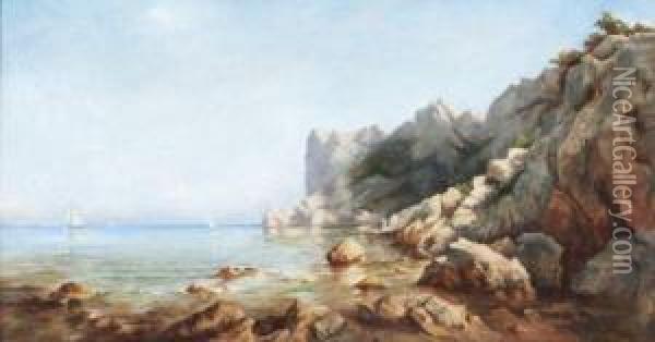 Paysage, Bord De Cote Oil Painting - Raphael Luc Ponson
