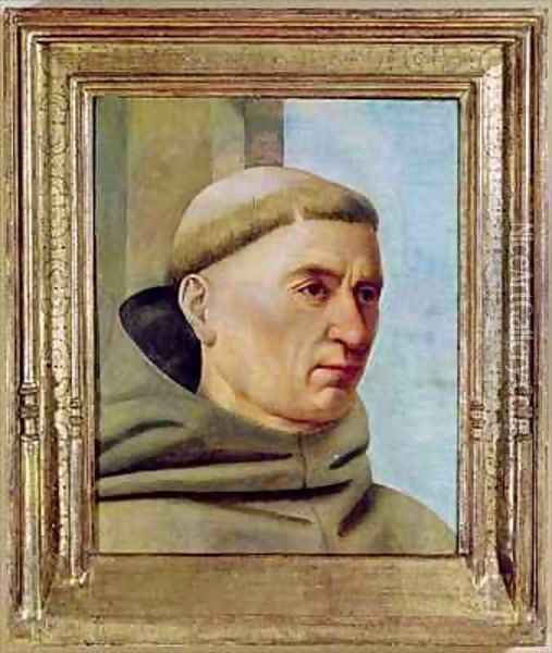 Head of a Monk Oil Painting - Jean Fouquet